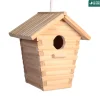 TRUFFAUT BIODIVERSITÉ - Nichoir Cosy en pin naturel, mésanges - L.14.5xl.10.5xH.15.5 cm