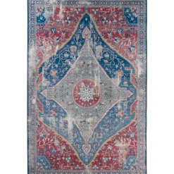 UNAMOURDETAPIS - Tapis de chambre 160x230 lyn11 meda 2 rouge, facile d'entretien