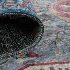 UNAMOURDETAPIS - Tapis de chambre 160x230 lyn11 meda 2 rouge, facile d'entretien