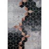 UNAMOURDETAPIS - Tapis de chambre 160x230 lyn11 grafik blanc, facile d'entretien