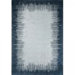 UNAMOURDETAPIS - Tapis de chambre 160x230 lyn11 flona noir, facile d'entretien