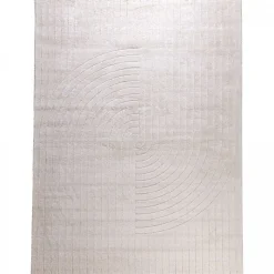 UNAMOURDETAPIS - Tapis d'entrée 80x150 lyn9 e crème, tapis ton sur ton moderne