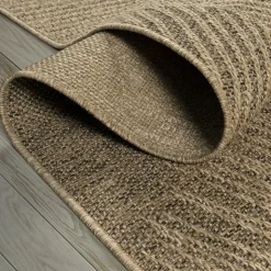 UNAMOURDETAPIS - Tapis extérieur intérieur 60x90 lyn13 reza aspect jute motif feuilles
