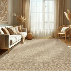 UNAMOURDETAPIS - Tapis extérieur intérieur 80x150 lyn13 rezy aspect jute ton sur ton