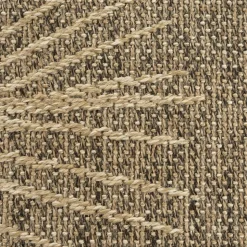 UNAMOURDETAPIS - Tapis extérieur intérieur 80x250 lyn13 reza aspect jute motif feuilles