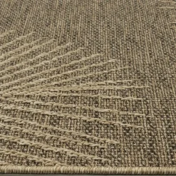UNAMOURDETAPIS - Tapis extérieur intérieur 80x250 lyn13 reza aspect jute motif feuilles