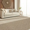 UNAMOURDETAPIS - Tapis extérieur intérieur 80x150 lyn13 rezy aspect jute ton sur ton