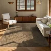 UNAMOURDETAPIS - Tapis extérieur intérieur 120x170 lyn13 reza aspect jute motif feuilles