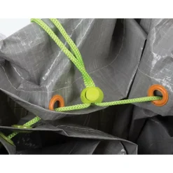 VELLEMAN - Ramasse feuilles manuel par deux avec lot de 2 sacs de jardin - utra résistant - polyéthylène - 130 l