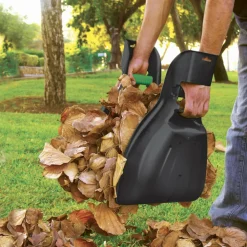 VELLEMAN - Ramasse feuilles manuel par deux avec lot de 2 sacs de jardin multifonctions utra résistant - polyéthylène - 270 l