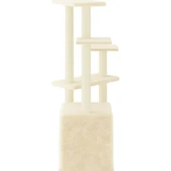 VIDAXL - Arbre à chat avec griffoirs en sisal crème 107,5 cm