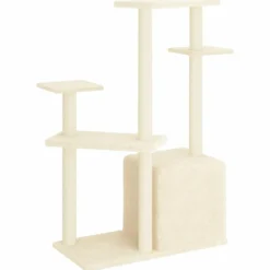 VIDAXL - Arbre à chat avec griffoirs en sisal crème 107,5 cm