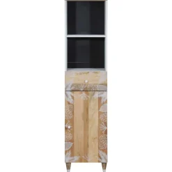 VIDAXL - Armoire de salle de bain 38x33,5x160 cm bois massif de manguier