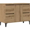 VIDAXL - Armoire d'évier chêne artisanal 80x33x60 cm bois d'ingénierie