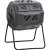 VIDAXL - Bac à compost de jardin noir 73x64x95 cm 160 l