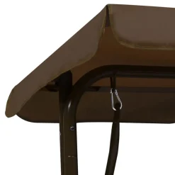 VIDAXL - Balancelle pour enfants marron 115x75x110 cm tissu
