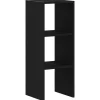 VIDAXL - Bibliothèque empilable chêne noir 30x30x80 cm bois d'ingénierie