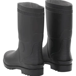 VIDAXL - Bottes de pluie noir taille 45 pvc