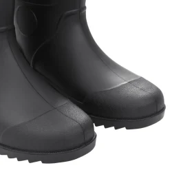 VIDAXL - Bottes de pluie noir taille 45 pvc
