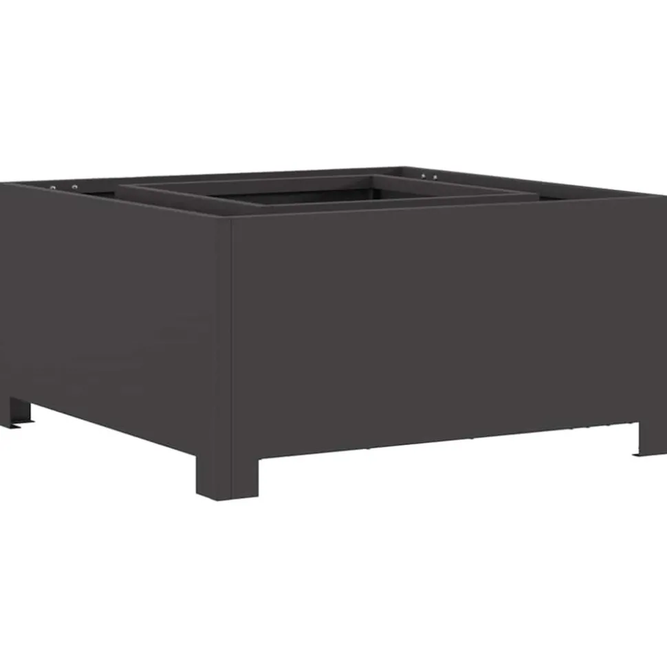 VIDAXL - Braise noir 60 x 60 x 30 cm acier laminé à froid