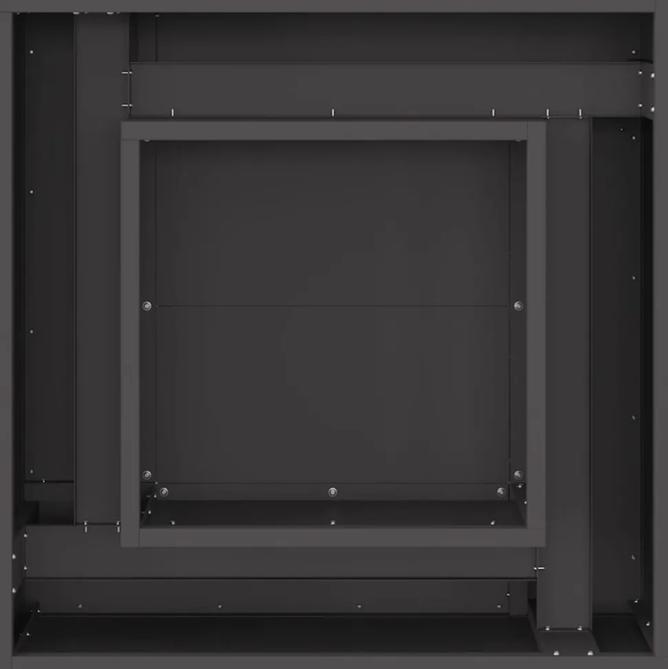 VIDAXL - Braise noir 60 x 60 x 30 cm acier laminé à froid