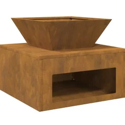 VIDAXL - Braise rouillé 50 x 50 x 40 cm acier résistant aux intempéries