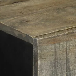 VIDAXL - Buffet gris clair 60x33,5x75 cm bois de manguier massif