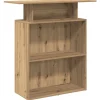 VIDAXL - Bureau réception chêne artisanal 100x40x104 cm bois ingénierie