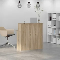 VIDAXL - Bureau réception chêne sonoma 100x50x103,5 cm bois d'ingénierie