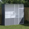 VIDAXL - Cage à oiseaux anthracite 215x78x200 cm acier galvanisé