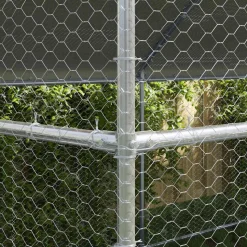 VIDAXL - Cage à poules argent 600 x 200 x 198.5 cm acier galvanisé