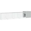 VIDAXL - Cage pour poules gris 500x91x100 cm acier galvanisé