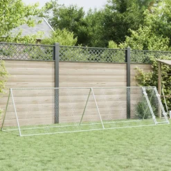 VIDAXL - Cage pour poules argenté 400x105x91 cm acier galvanisé