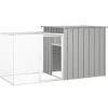 VIDAXL - Cage pour poules gris 200x91x100 cm acier galvanisé