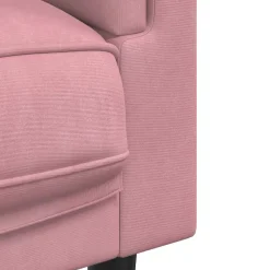 VIDAXL - Canapé avec coussins 2 places rose velours