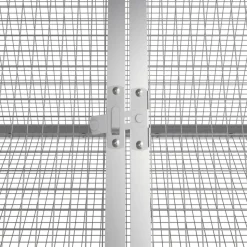 VIDAXL - Clapier anthracite 403,5x80,5x71 cm acier galvanisé