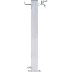 VIDAXL - Colonne à eau de jardin 100 cm acier inoxydable carré