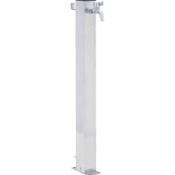 VIDAXL - Colonne à eau de jardin 80 cm acier inoxydable carré