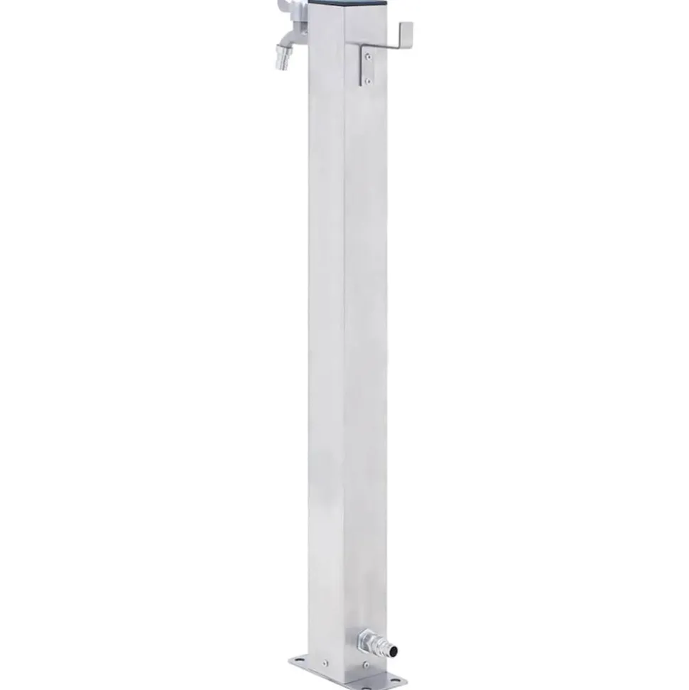 VIDAXL - Colonne à eau de jardin 80 cm acier inoxydable carré