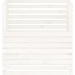 VIDAXL - Composteur blanc 100x100x102 cm bois massif de pin