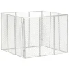 VIDAXL - Composteur de jardin 100x100x77 cm fer galvanisé