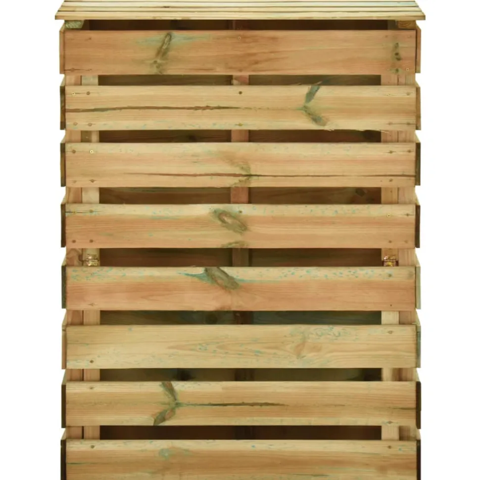 VIDAXL - Composteur de jardin à lattes 2 pcs 80x50x100 cm pin imprégné