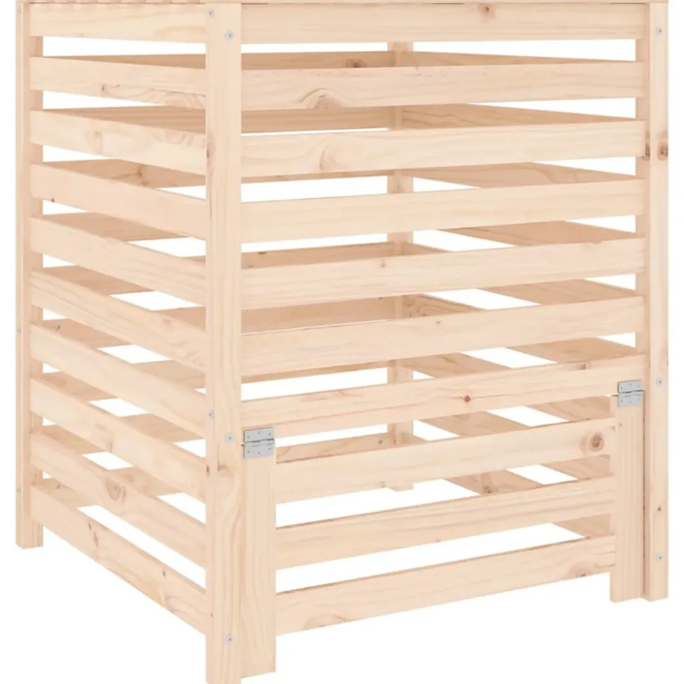 VIDAXL - Composteur 82,5x82,5x99,5 cm bois massif de pin