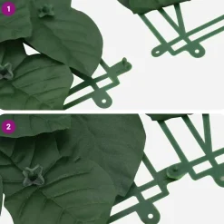 VIDAXL - Écran de balcon avec feuilles vert foncé 600x75 cm