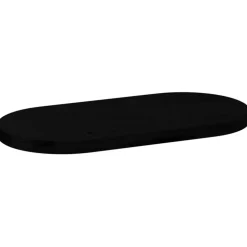 VIDAXL - Dessus de table marron foncé 80x40x4 cm bois chêne massif ovale
