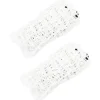VIDAXL - Filets à foin 2 pcs rectangulaire blanc 100x90 cm pp