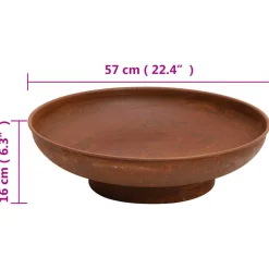 VIDAXL - Foyer 57 cm acier