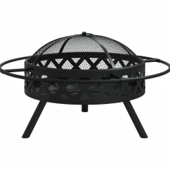 VIDAXL - Foyer avec tisonnier 70 cm xxl acier