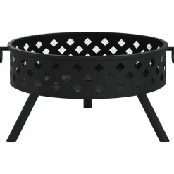 VIDAXL - Foyer avec tisonnier 58 cm xxl acier