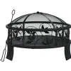 VIDAXL - Foyer avec tisonnier 50 cm xxl acier